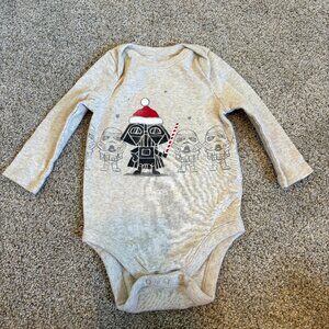 Baby Gap Star Wars Christmas Bodysuit 3-6 M darth vader